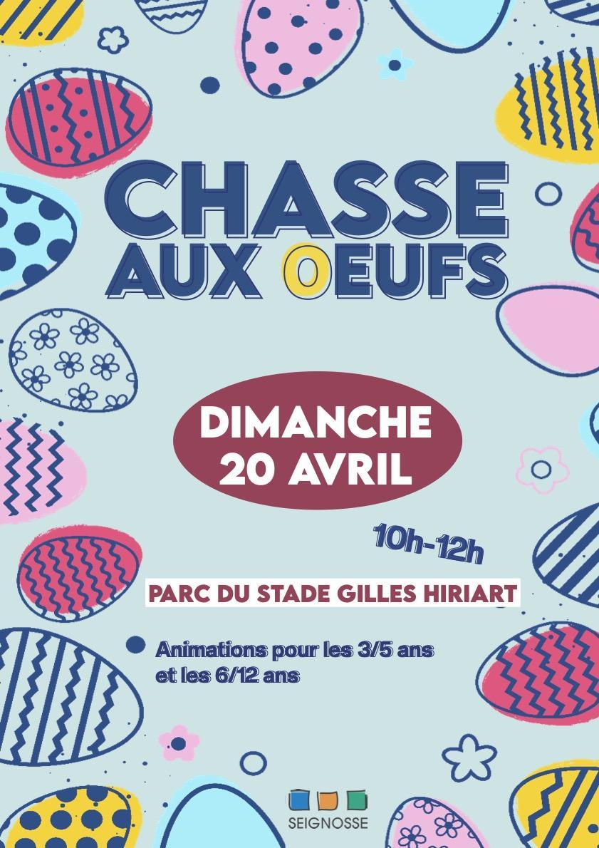 Chasse aux oeufs dimanche 20 avril 2025